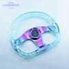 13inch D Shape Acrylic Racing Game Steering Wheel Neo Chrome Spoke Car Modified Sports Steering Wheels