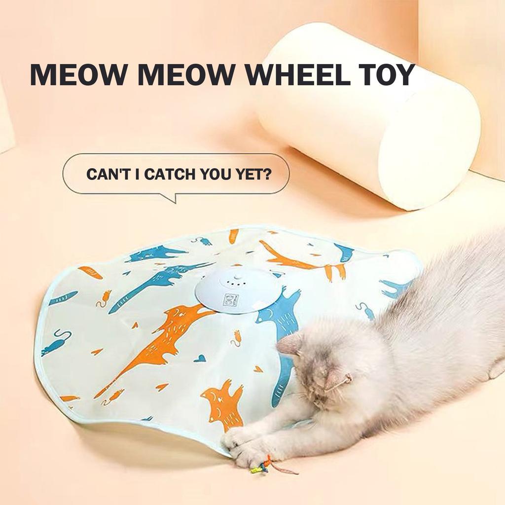 Интерактивные игрушки для кошек, живущих в помещении, электрическая вращающаяся игрушка-перо для кошек 2 в 1 с 3 режимами, умные игрушки для кошек, активируемые движением, игрушка для кошек.