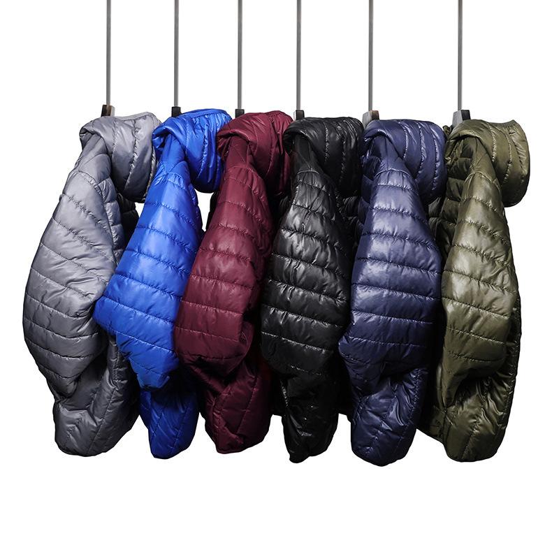 Куртка с хлопковой подкладкой, мужская осенне-зимняя спортивная и досуговая, простая однотонная молодежная куртка, теплая куртка с хлопковой подкладкой, большая стеганая куртка с капюшоном