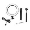 20cm Aluminium Alloy LED Ring Light 3200K 5500K Dimmable USB Port Photography Lamp with Tripod Selfie Stick