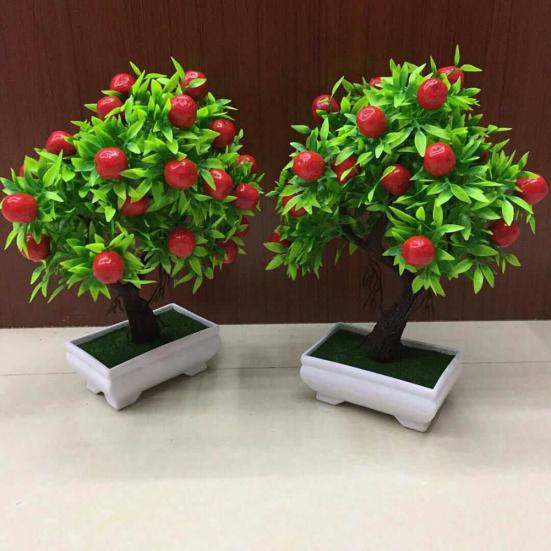 1 шт. искусственные фруктовые деревья в горшках бонсай этап сад свадьба декор реквизит