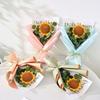 Ins Artificial Flower Knitted Yarn Single Sunflower Bouquet Valentine's Day Gift
