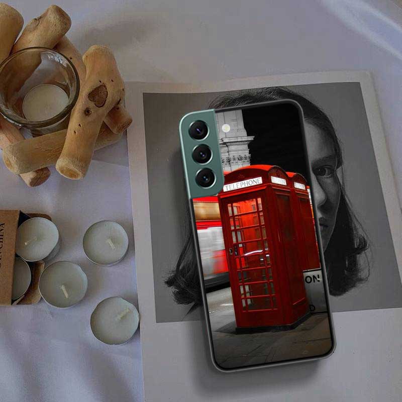 london bus england telephone Phone Case For Samsung A16 A26 A36 A56 Galaxy A02S A12 A52S A13 A23 A33 A53 A54 A34 A24 A14 A22 A32