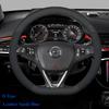 For Opel Corsa Corsa -e 2008 -     2024 2025 Steering Wheel Cover Carbon fiber Suede leather Car Accessories
