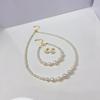 Natural Pearl Necklace with Mixed Size Beads and Unique Design