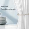 Bathroom High-grade Thick Waterproof Water-retaining Waffle Shower Curtain Mildew-proof Partition Door Curtain Pull Curtain