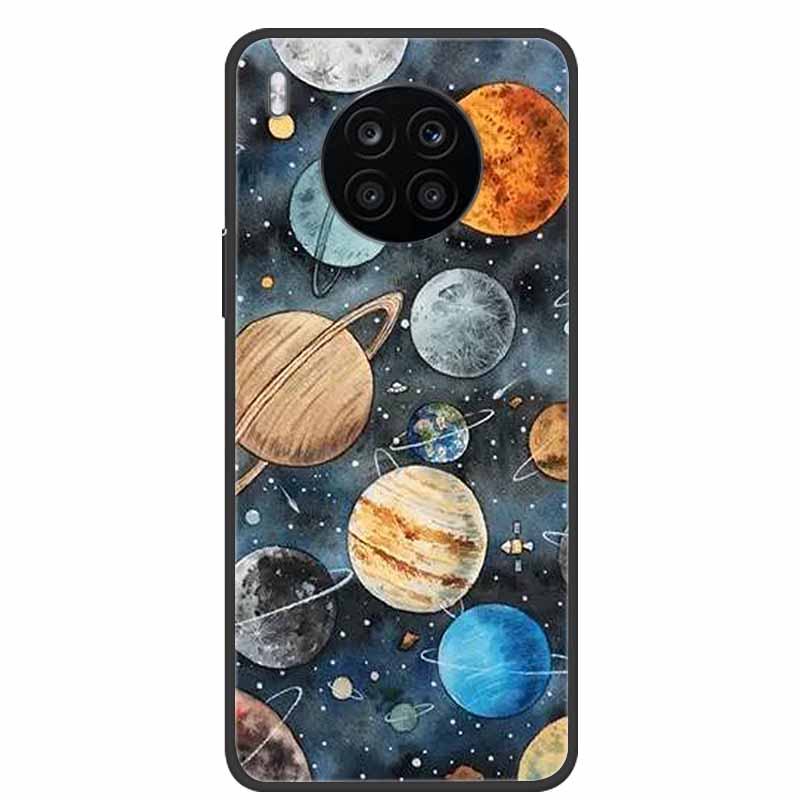 For Honor 50 Lite Case Shockproof Soft silicone TPU Back Cover For Huawei Honor 50 Lite Phone Cases Honor50 Lite Cute Cartoon