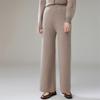 Women's High-Waist Wide-Leg Cashmere Blend Pants