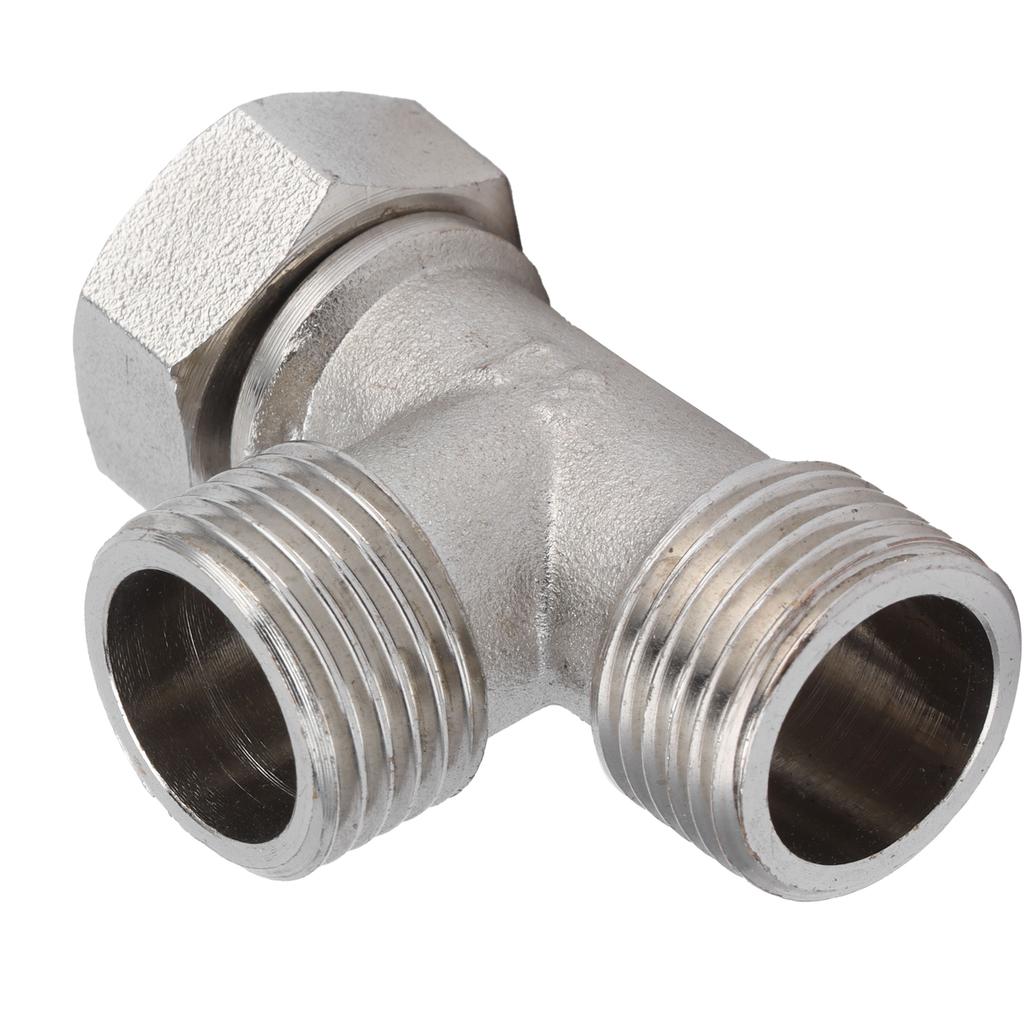 G1/2 Male/Female Thread Tee Connector Stainless Steel Water Pipe Joint Tee Adapter