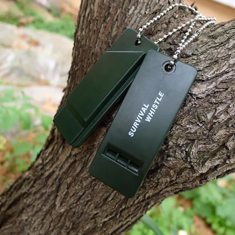1 шт., высокодецибеловый свисток для выживания, портативный уличный свисток с несколькими звуковыми сигналами для кемпинга, походов, чрезвычайных ситуаций, аксессуаров, инструмент