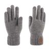 Men's Fleece-Lined Touchscreen Winter Gloves