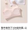 2-piece set of girls' developmental stage bra, stage 2-3, A-class antibacterial fixed cup, sports bra for middle and high school girls