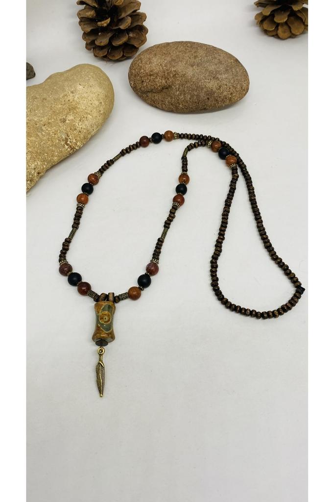 Подарок на день рождения, этническое подлинное хиппи, богемное модное ювелирное ожерелье ручной работы