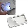 Ultra-Thin Pocket Reading Card Type Magnifiers Jewelry Loupe With LED Light Magnifying Glass