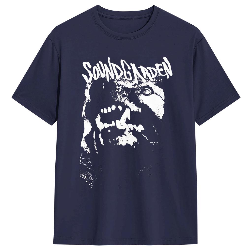 Soundgarden Rock Band T Shirt Summer 100 Cotton T Shirts For Mens Trending Loose Tee Shirt ShortSleeve Classic Clothing