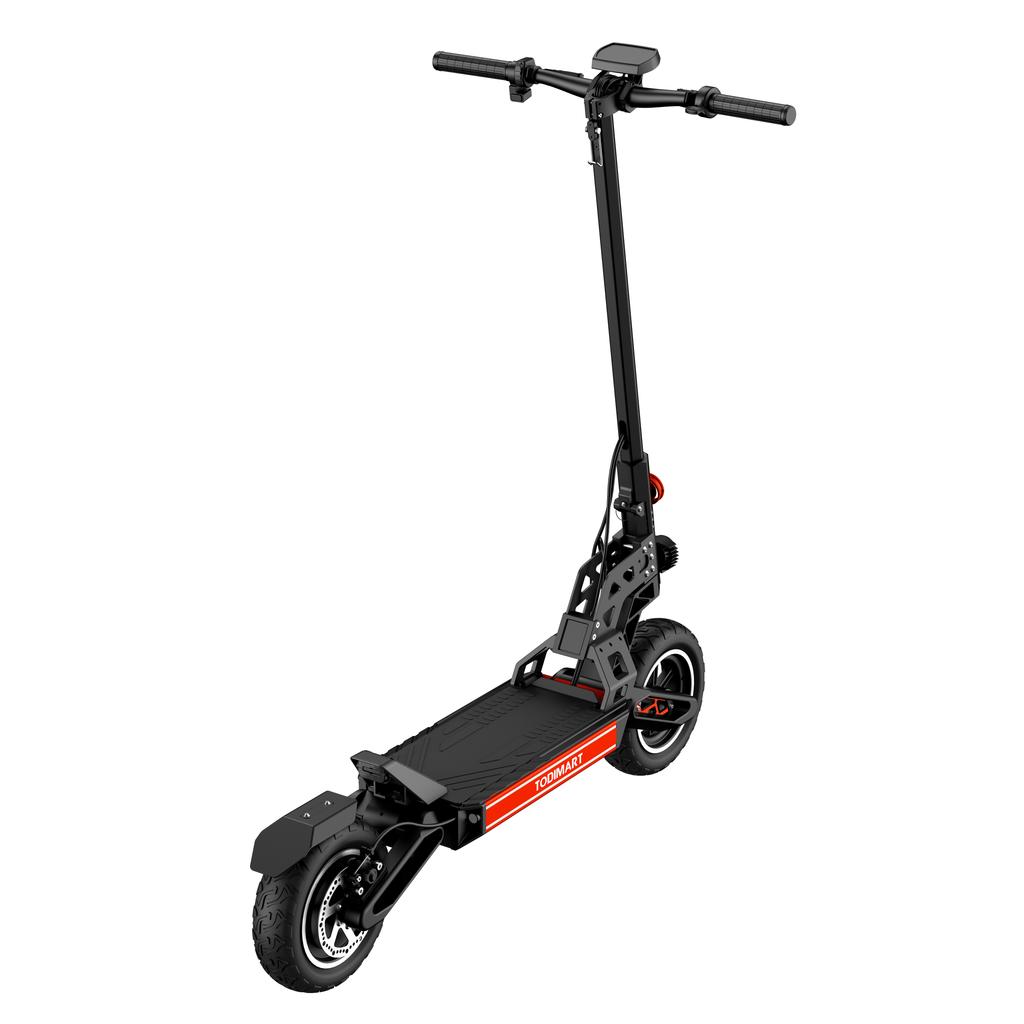 Todimart S9B Multi Terrain Electric Scooter 48V18.2AH Battery 800W Motor 45km/h Top Speed 75-80km Range 10 Inch Off-Road Tires For Adult