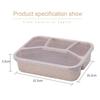 4 Compartments Fork Leak-Proof Microwave Bento Box Lunch Box Adult Lunch Containers Toddler Convenience Small Tools Accessory