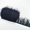1meters High Quality Ostrich Feathers On Tape Ribbon Fringe Trim 8 -10cm Diy Sewing Trimmings Flecos White Feather Dress Clothes 