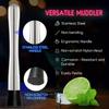 Stainless Steel Cocktail Muddler Set and Mixing Spoon Home Professional Bar Tool Set bar accessories home bars for Mojitos 5