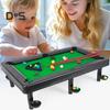1 Set Mini Pool Table Game Indoor Portable Simulated Billiard Table Toy Kids Adults Family Party Interactive Mini Snooker Board Game