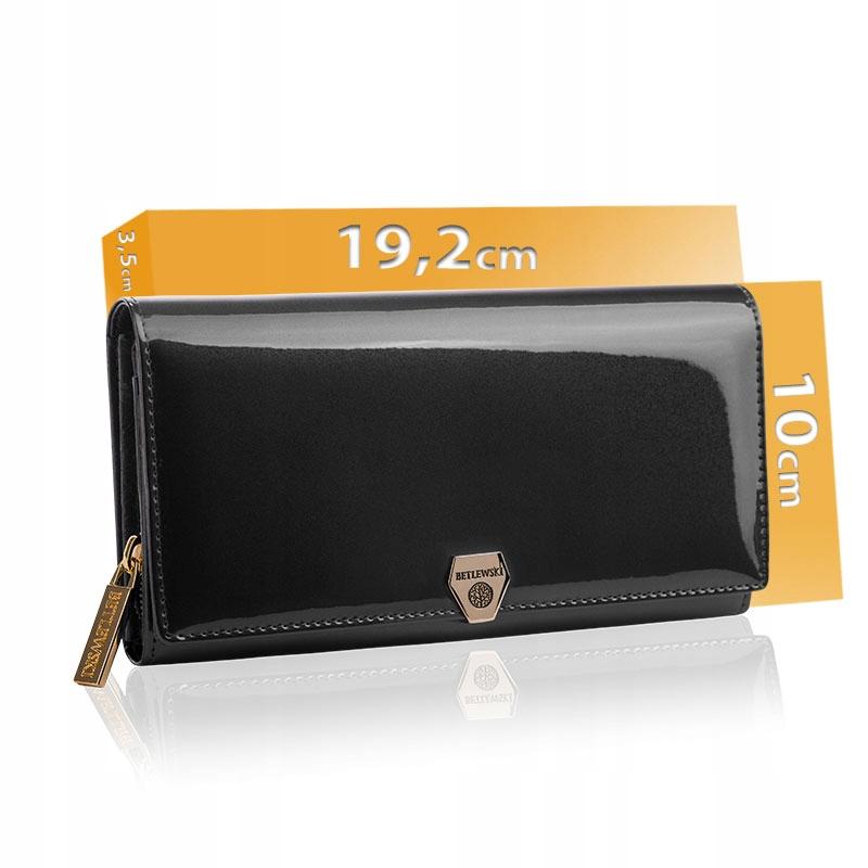 BPD-VS-106 BLACK Women' SHINY Wallet +CERTIFICATE