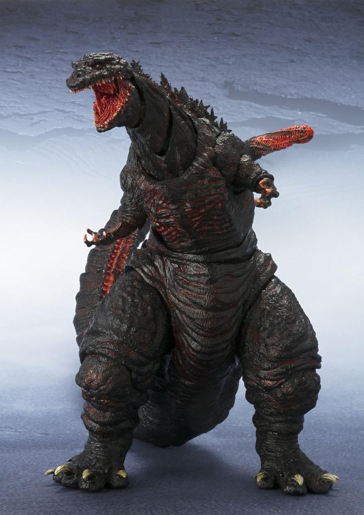 TAMASHII NATIONS Monster Arts Shin Godzilla Годзилла 180 мм ПВХ окрашенная подвижная фигурка SH. (2016) Прибл.