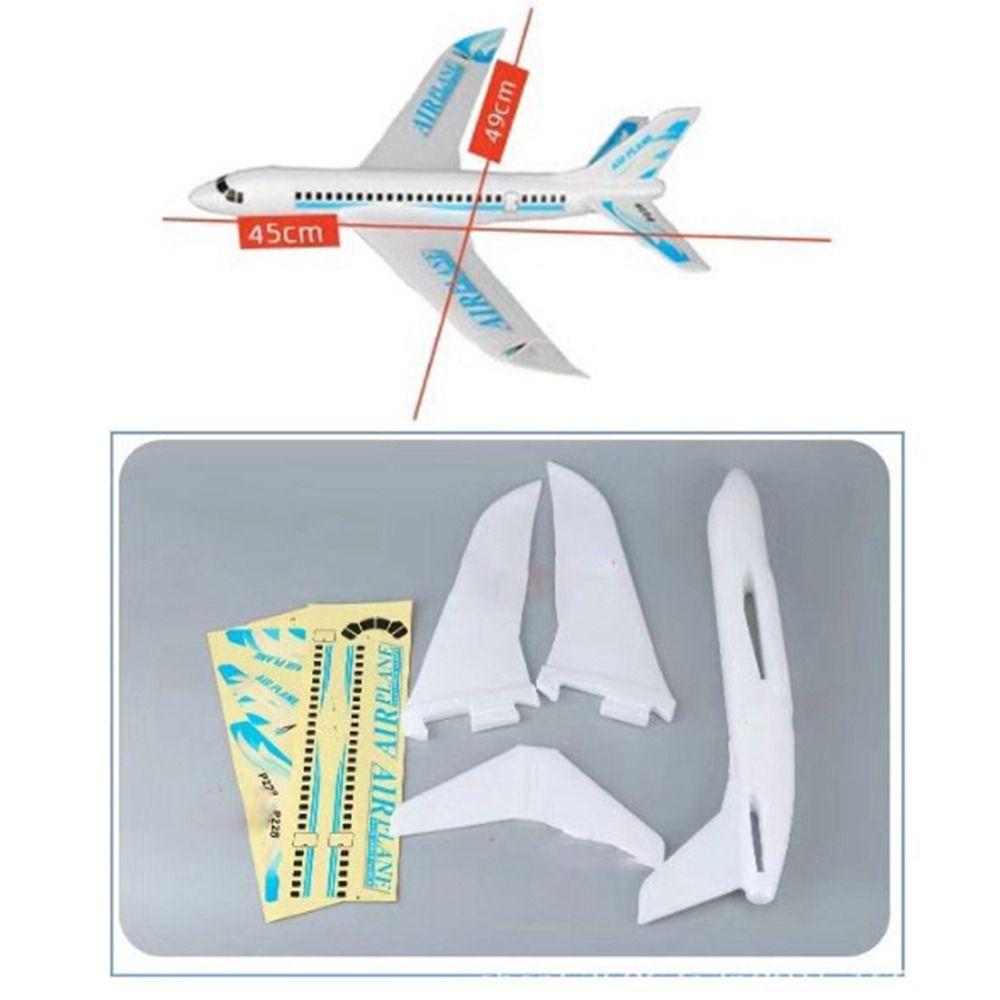 49*45cm Flight Model Flying Toy Parent Child Large Foam Glider Airplane Hand Throwing Planes Outdoor Toy for Kids Gift
