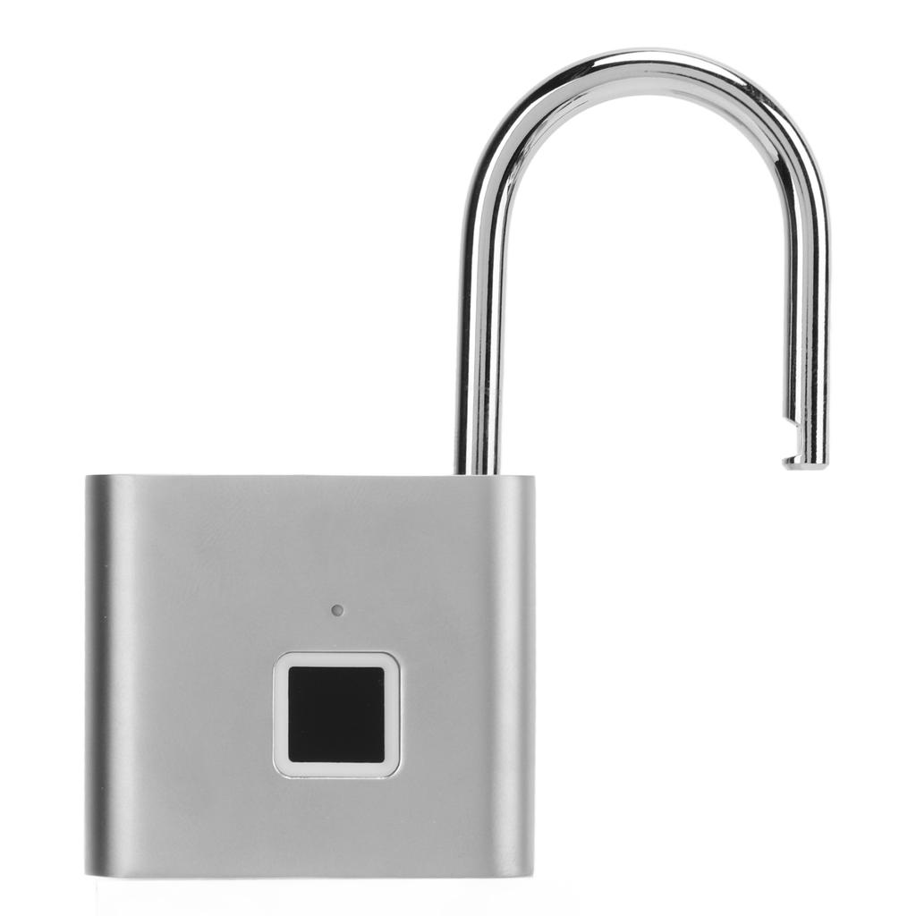 Smart Fingerprint Padlock USB Rechargeable IP56 Waterproof Anti Theft Lock for Cabinet
