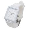 Fieldwork Women's Analog Watch with Silicone Strap, Rectangular, Tango, White, JN027-1