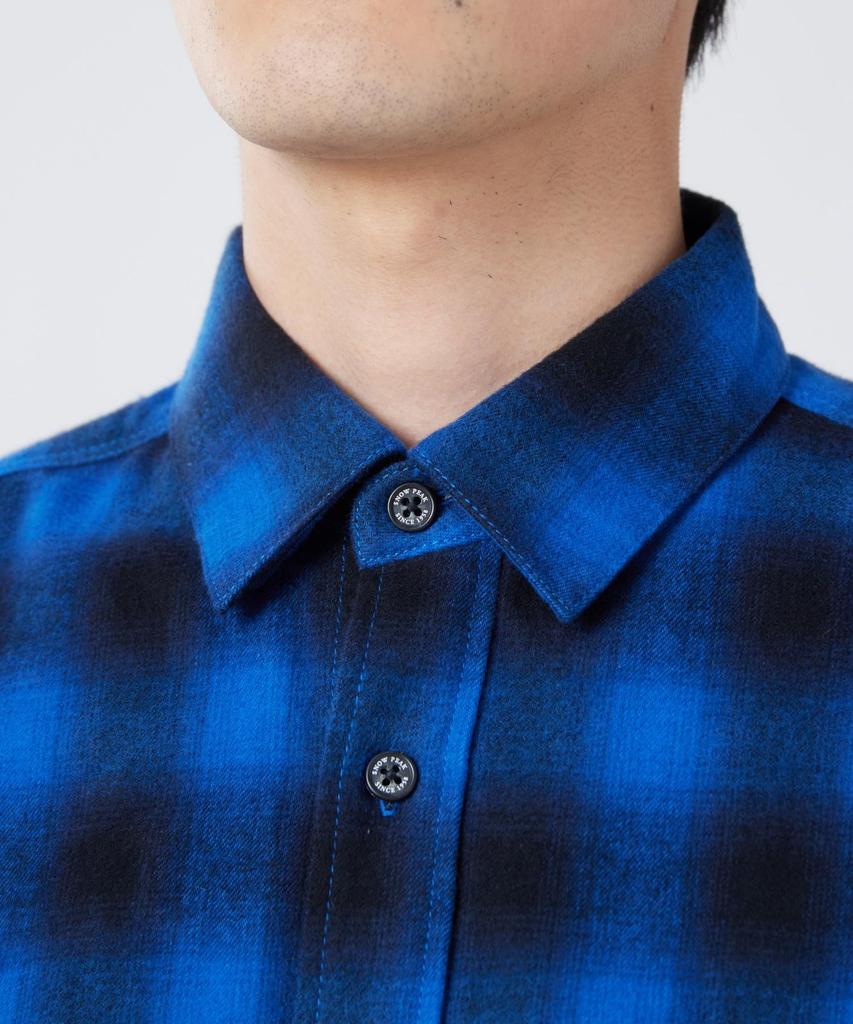Snow Peak Ombre Check Shirt Long BLACK CH SPTL-SH-26SU902 - Tops, Shirts, Sleeve, Men's & Women's, XXL,
