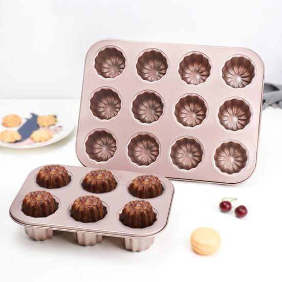 Многоразовая форма для торта, антипригарная, прочная, 6 сеток, Canele, помадка, десертная посуда