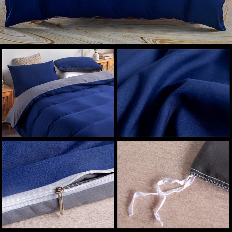 Comforter Set - 3 Pieces Duvet Cover Set Comfy Simple Style Soft Breathable Textured Durable Feel Bedding for All Seasons No Bed Sheet