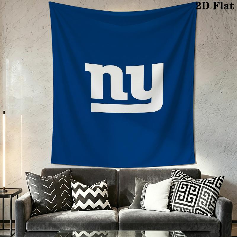 New York Giants Wall Tapestry Aesthetic Wall Hanging Printed Fabric Blanket Decorative Tapestries for Bedroom Living Room Home Decor