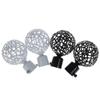Iron Round Hollow Out Curtain Rods Ends Caps Curtain Accessories Roman Rod Head Curtain Rods Head