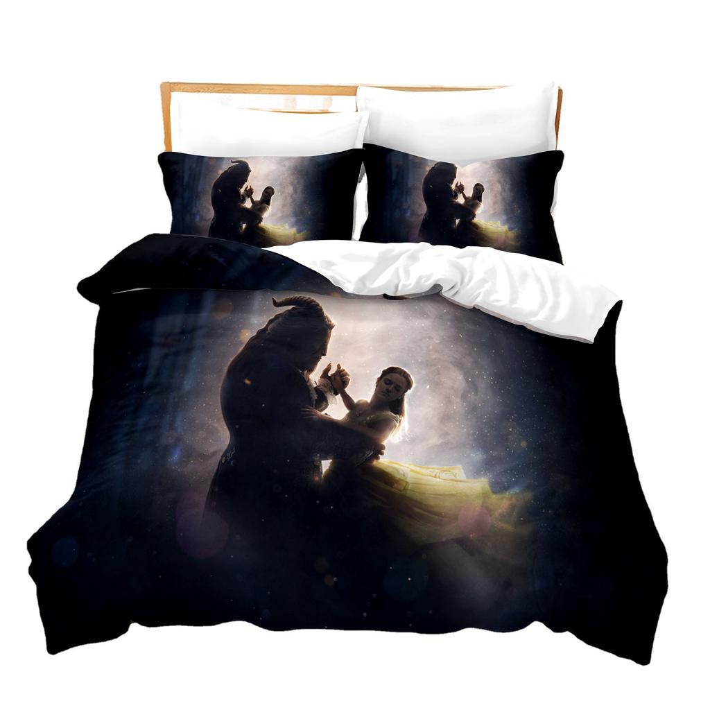 Постельное белье с 3D цифровой печатью, пододеяльник, набор из трех предметов