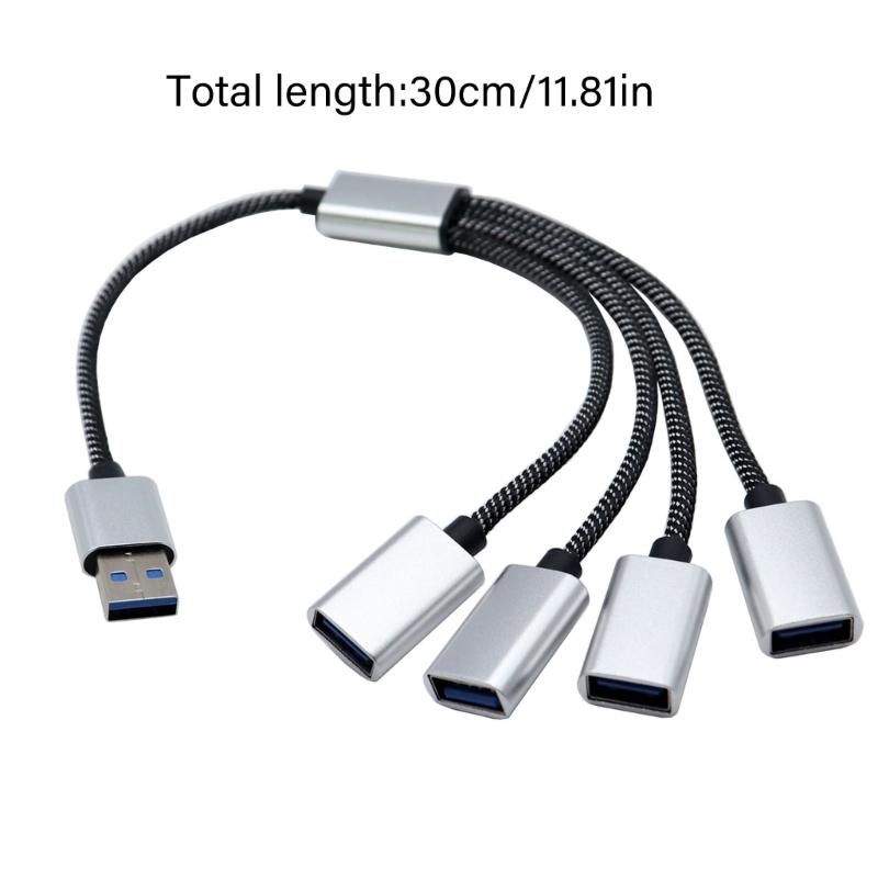 Кабель-разветвитель USB2.0 4 в 1 Кабель-разветвитель питания USB Кабель-разветвитель USB2.0 папа на 4 USB мама Зарядка Передача данных
