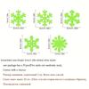 50pcs Luminescent Snowflake Wall Stickers, Mini Christmas Snowflake Star Luminous Ceiling Wall Decoration, Suitable For Home Bedroom Decoration