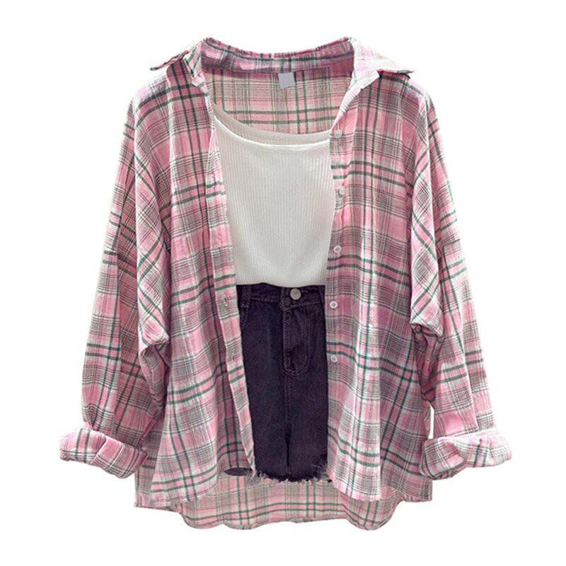 Клетчатая рубашка для женщин