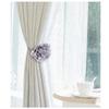 1pc Magnetic Curtain Tiebacks Seersucker Flower Tie Backs Buckle Clips Home Decoration