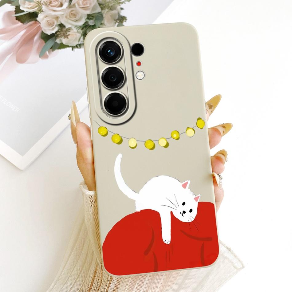 For Tecno Camon 50 Pro 4G CN5c Cute Cat Flower Cartoon Phone Case For Tecno Camon 50Pro 4G Soft Silicone Covers Bumpers