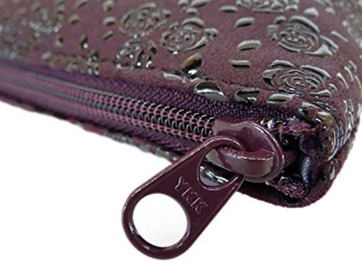 Inden 4 Pouch 4405 Фиолетовая оленья кожа x черный лак Rose petite 10 см x 17 см x 1 внутренний карман Косметичка [Indenya] Нет. 4.5cm