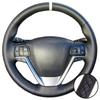 Hand Stitched Black Perforated Microfiber Leather 2014- Sienna 2015- Steering Wheel Cover For Toyota Highlander