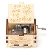 You Are My Sunshine Hand Cranked Music Box Vintage Classic Wooden Melody Box Christmas Decor Decorative Music Box Birthday Gift