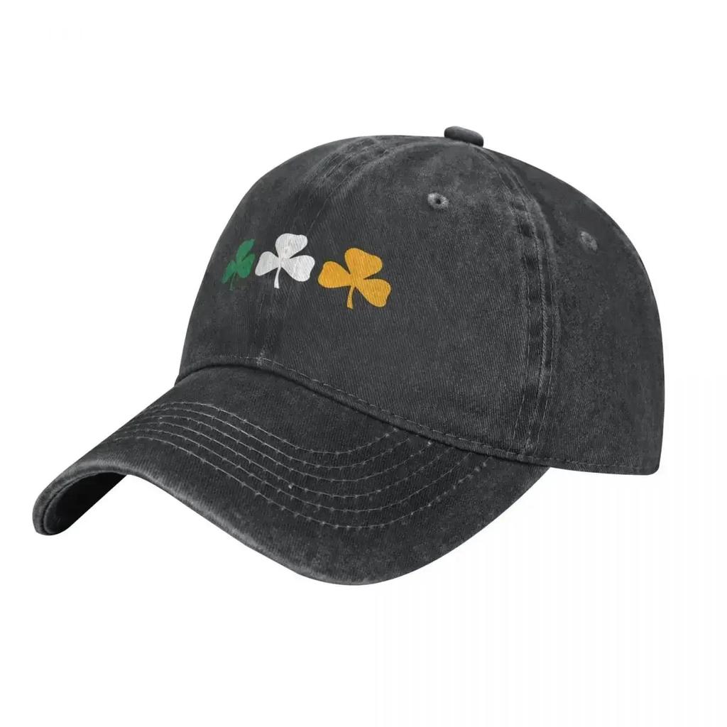 Ireland Shamrock Denim Baseball Cap Lucky Flag Unisex Design Hip Hop Hats Streetwear Outdoor Sport Dropshipping Baseball Caps