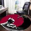 1pc Batmask Moonlight Office Round Area Rug, Under Office Chairs Bedroom Living Room Home Decor, Room Deco, Available in Various Sizes