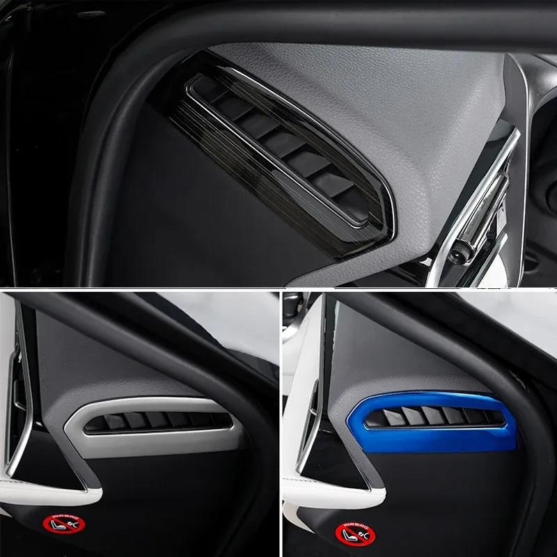 Stainless Steel Car Dashboard Side Air Vent Outlet Frame Cover Trims For Toyota Camry 2018- Trd Accessories