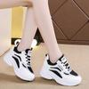Cheap Spring and Autumn New Thick Soled Sports Height Increasing Versatile Mesh Casual White Women's Shoes