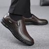 2024 Men's Genuine Leather Shoes 38-46 Head Leather Soft Anti-slip Rubber Loafers Shoes Man Casual Real Leather Shoes
