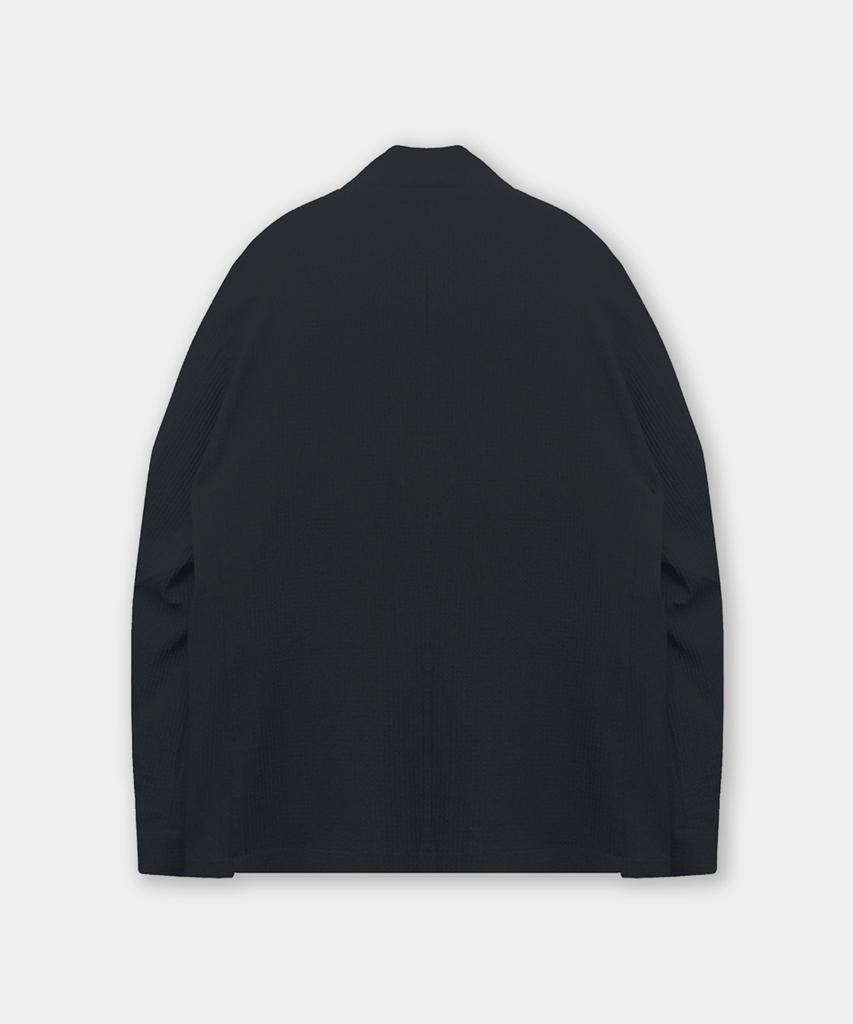 Birbante Slick Stand Collar Jacket - Black