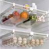 Ящик для хранения продуктов питания для холодильника, прозрачный органайзер для фруктов, держатель для полки, пластиковый кухонный контейнер